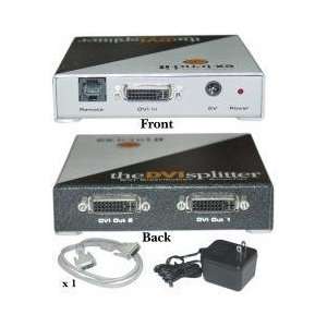  2 way DVI Splitter and Distribution Amplifier for PC Electronics