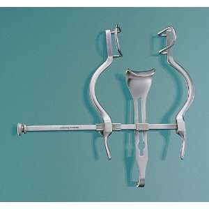   Abdominal Retractor, with fenestrated side blades and solid center