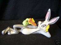 LAYING DOWN BUGS BUNNY WITH CARROT STATUE #A2166.  