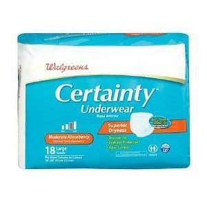   Certainty Underwear, Moderate Absorbency, Large 