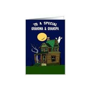  Grandma And Grandpa Spooktacular Halloween Card Card 