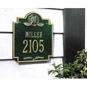  Whitehall Golf Emblem Standard Wall Plaque Two Lines: Home 