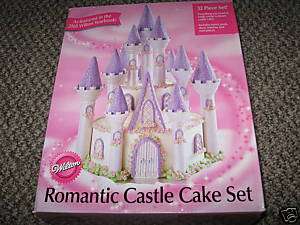 WILTON ROMANTIC CASTLE CAKE SET DREAM PRINCESS 32 p NEW  