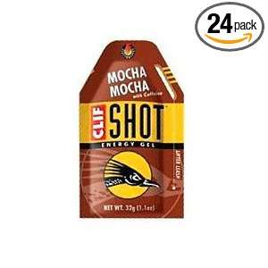 Clif Shot Gel   Mocha Flavor, 1.1000 Ounce (Pack of 24)  