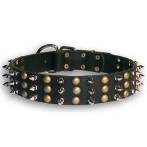  Tolerance Leather Spiked Dog Collars: Pet Supplies