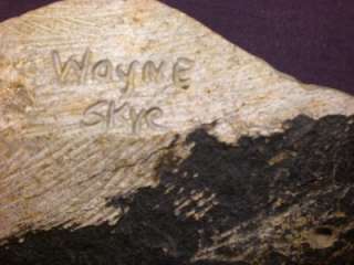 VINTAGE NATIVE AMERICAN CAYUGA ARTIST POTTERY SCULPTURE SIGNED WAYNE 