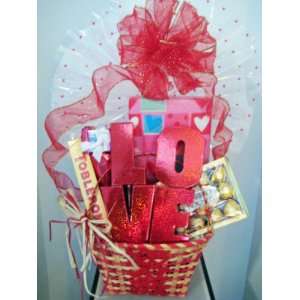  Valentines Day LOVE Gift Basket of Sweets at ABUNDANT 