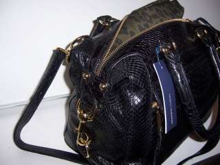   Minkoff MAB Mini Bag in Black Snake w/ Strap $495 Morning After MAM