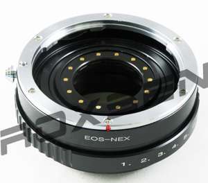 Canon EOS EF lens to Sony NEX E mount Adapter Aperture  