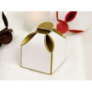   100 2 tone Gold Wedding Favors Party Gift BOXES Cheap