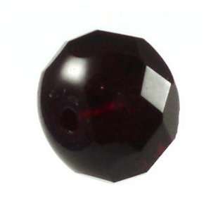    Fire Polished 6 X 9mm faceted rondell garnet
