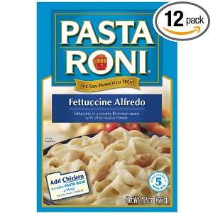 Pasta Roni Fettuccine Alfredo Mix, 4.7 Ounce Boxes (Pack of 12 