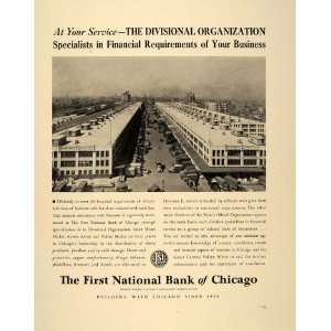  1939 Ad First National Bank Chicago South Water Market 