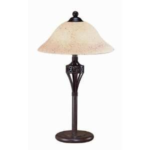  Lite Source Inc. Crown Table Lamp in Rust Finish: Home 