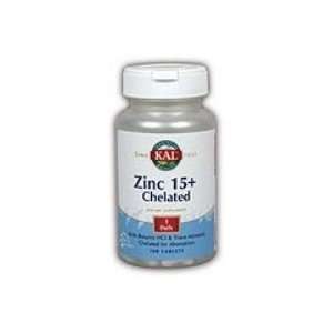  KAL   Zinc 15 Chelate, 15 mg, 100 tablets Health 