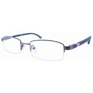   Stainless Steel Eyeglass Frames with Plastic Temple Fs110 Gun Color