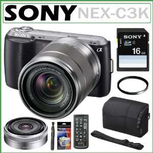 Sony Alpha NEX C3K 16 MP Compact Interchangeable Lens Digital Camera 