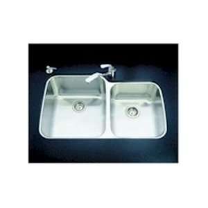  Kindred Crown Platinum Undermount Kitchen Sink   2 Bowl 