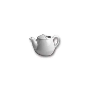 Hall China Bright White 16 oz London Teapot w/ Knob Cover   Case  12 