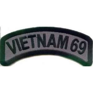  VIETNAM 69 Rocker Military VET Veteran Biker Vest Patch 