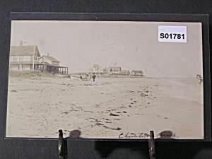 Charleston Beach, RI rppc, buildings postcard #S01781  