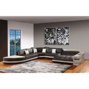: Modern Furniture  VIG  5012B   Modern Bonded Leather Sectional Sofa 