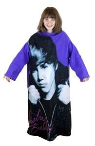 Justin Bieber Snuggle Sleeved Fleece Blanket Wrap Gift 5055285326807 
