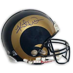  Kurt Warner Signed Rams Pro Helmet: Sports & Outdoors