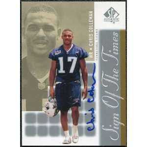   Sign of the Times #CL Chris Coleman Autograph Sports Collectibles