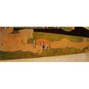  Hand Made Oil Reproduction   Egon Schiele   24 x 10 inches 