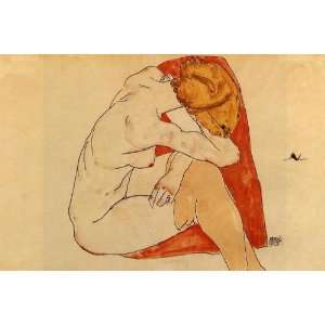  Hand Made Oil Reproduction   Egon Schiele   32 x 22 inches 