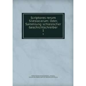   VaterlÃ¤ndische Kultur Verein fÃ¼r Geschicht Schlesiens Books