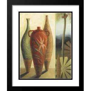 Lisa Audit Framed and Double Matted 25x29 South Of Paradise Vases II