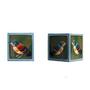  Hand Painted Wood Candle Holders (2pk)  Fair Trade: Home 