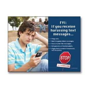 Text Harassment Safe Texting Laminated Educational Poster 