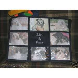  I Love My Havanese Personalized Photo Tote Bag Navy Blue 