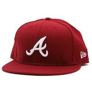   Atlanta Braves Basic Cardinal 59Fifty Fitted Cap 8
