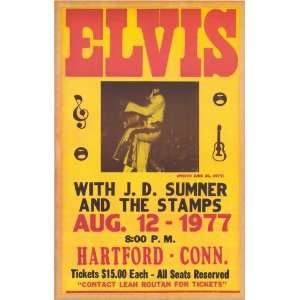  Elvis Presley   J.D. Sumner, The Stamps Concert Poster 