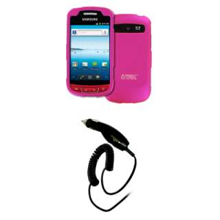   Hard Hot Pink Case Cover+Smart Chip Car Charger 886571337796  