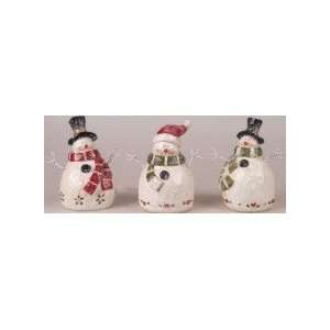    Small Frosted Snowmen Figurine   Choice of Snowman 