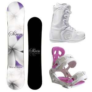  Siren Nectar 2012 Womens Snowboard Package with Flow Vega 