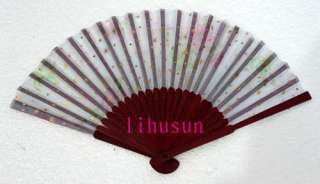 WHOLESALE20pc Chinese handmade Silk folding Bamboo Fan  