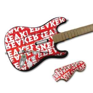   Rock Band Wireless Guitar  Sneaker Freaker  Red Skin Electronics