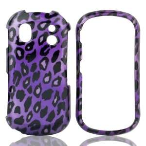Purple Leopard Hard Case Snap on Cover for Samsung Intensity II U460