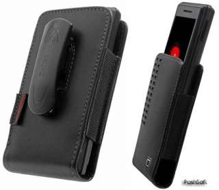 Leather Black Carry Case Holder for Motorola i1 Boost  