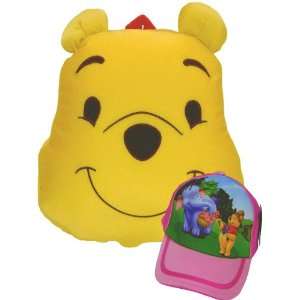  Pooh Face Smooshie Small Backpack & Pink Cap: Toys & Games