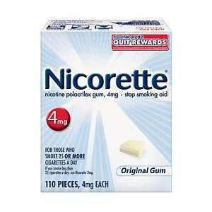  Nicorette Smoking Cessation Gum 4mg Starter Kit Original 