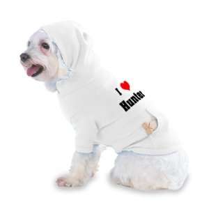   Hunter Hooded T Shirt for Dog or Cat X Small (XS) White: Pet Supplies