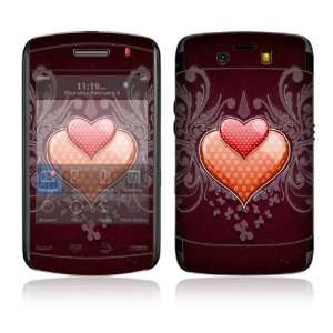  BlackBerry Storm2 9520, 9550 Decal Skin   Double Hearts 