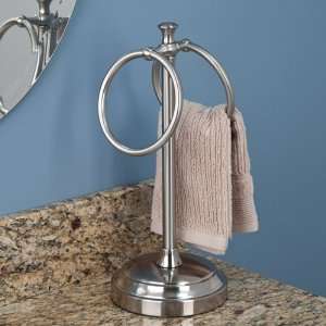  Clarksdale Countertop Towel Ring   Brushed Nickel: Home 